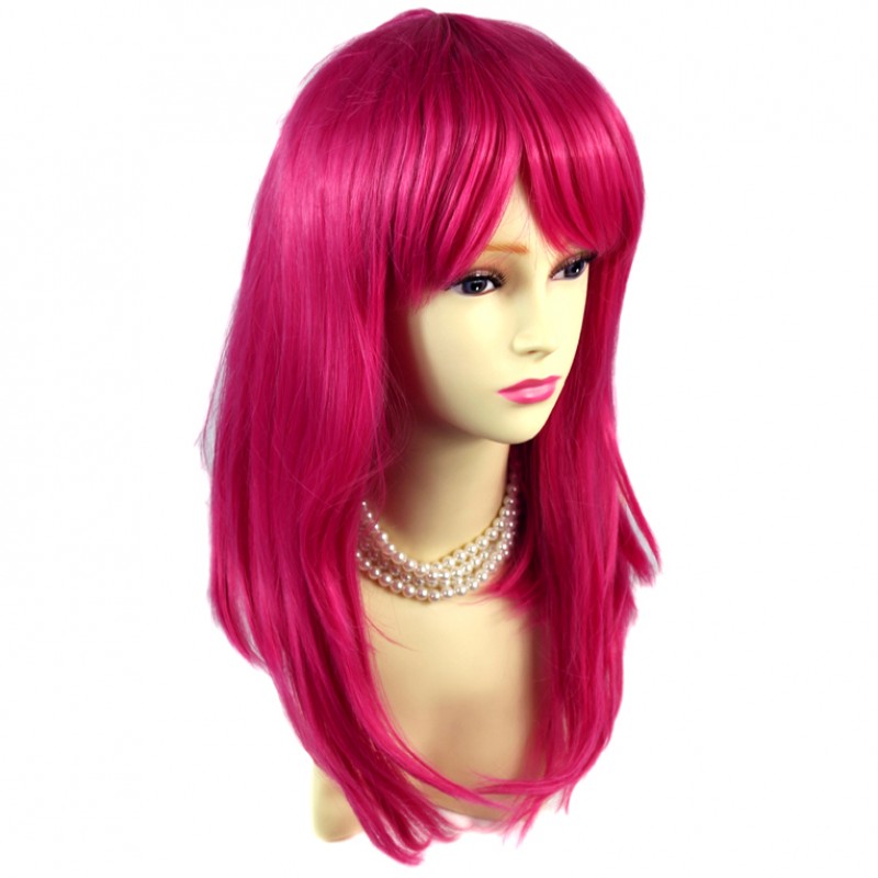 Long pink wig top cosplay