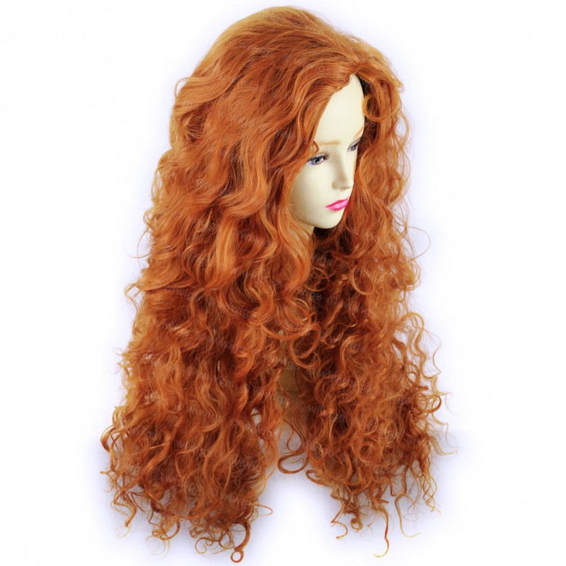 Wiwigs Beautiful SEXY Wild Untamed Long Curly Wig Fox Red Ladies