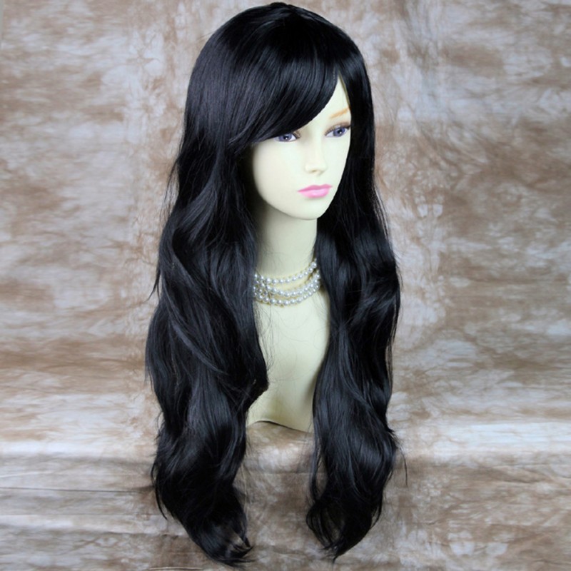 Wiwigs Stunning Heat Resistant XXX Long Wavy Black Ladies Wigs