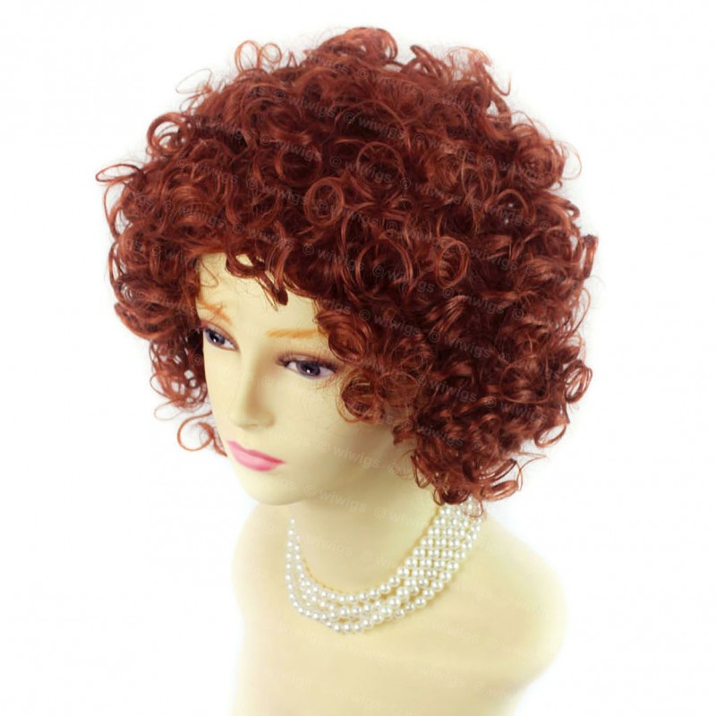 Short red wigs uk best sale