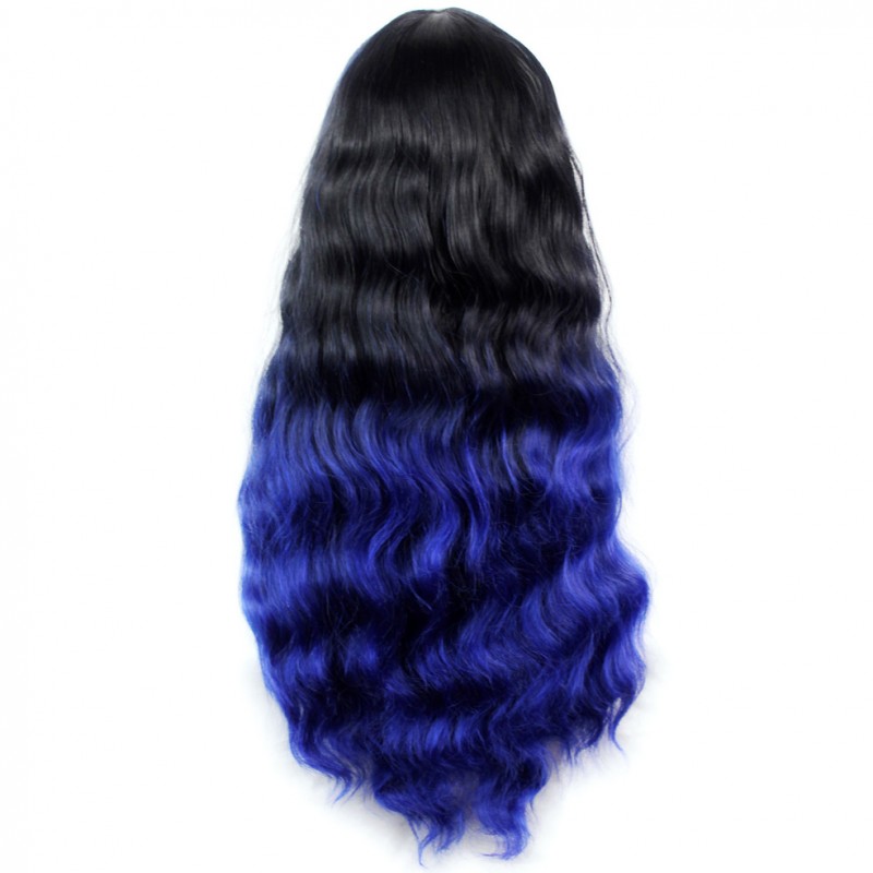 Wiwigs Wonderful Curly Black Brown Blue Long Lady Wigs
