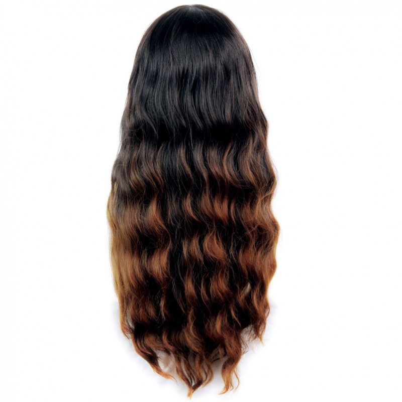 Wiwigs Wonderful Curly Black Brown Red Long Lady Wigs Dip Dye Ombre Hair Wiwigs