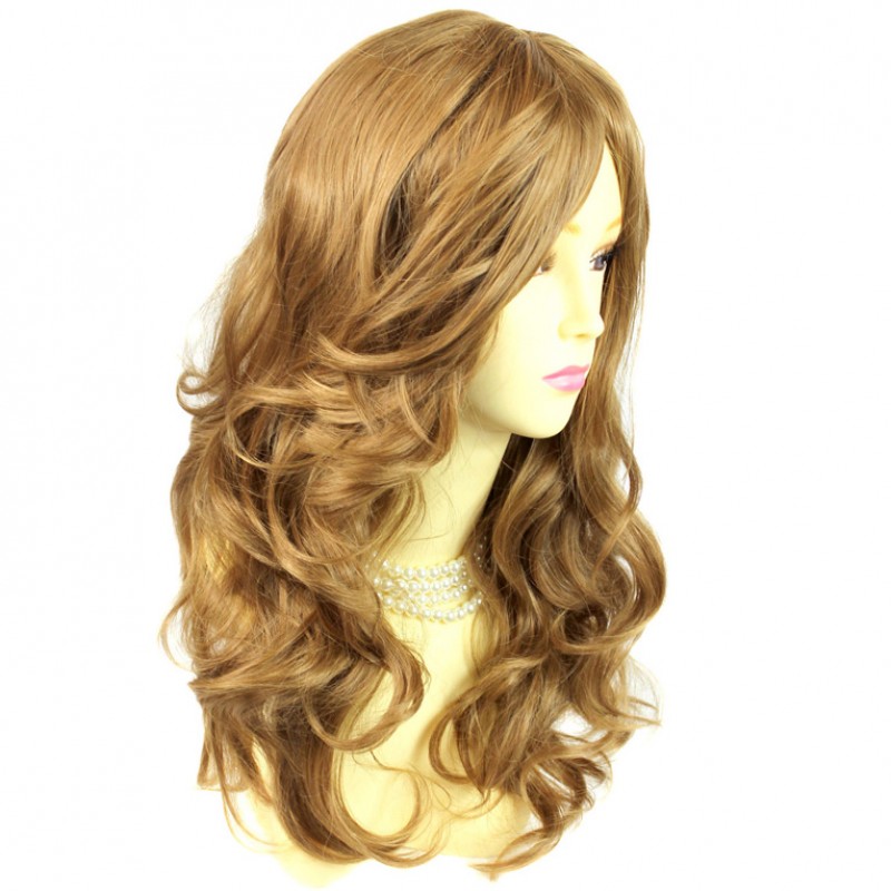 Wiwigs Wonderful wavy Long Golden Blonde mix Curly Heat Resistant Ladies Wigs Hair UK