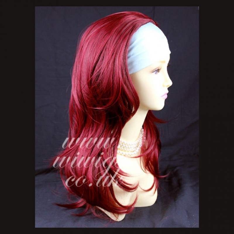 Pink 3/4 wig clearance