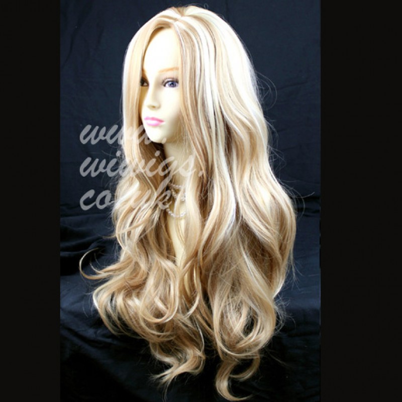 Long golden blonde wig deals