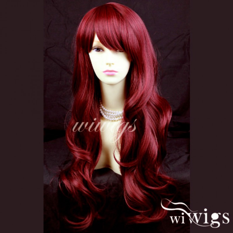 Long sales red wigs