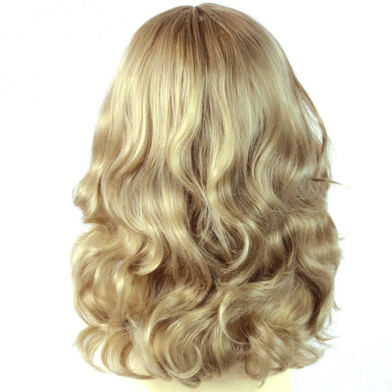 Wiwigs Stunning Heat Resistant Curly Light Honey Blonde Wig
