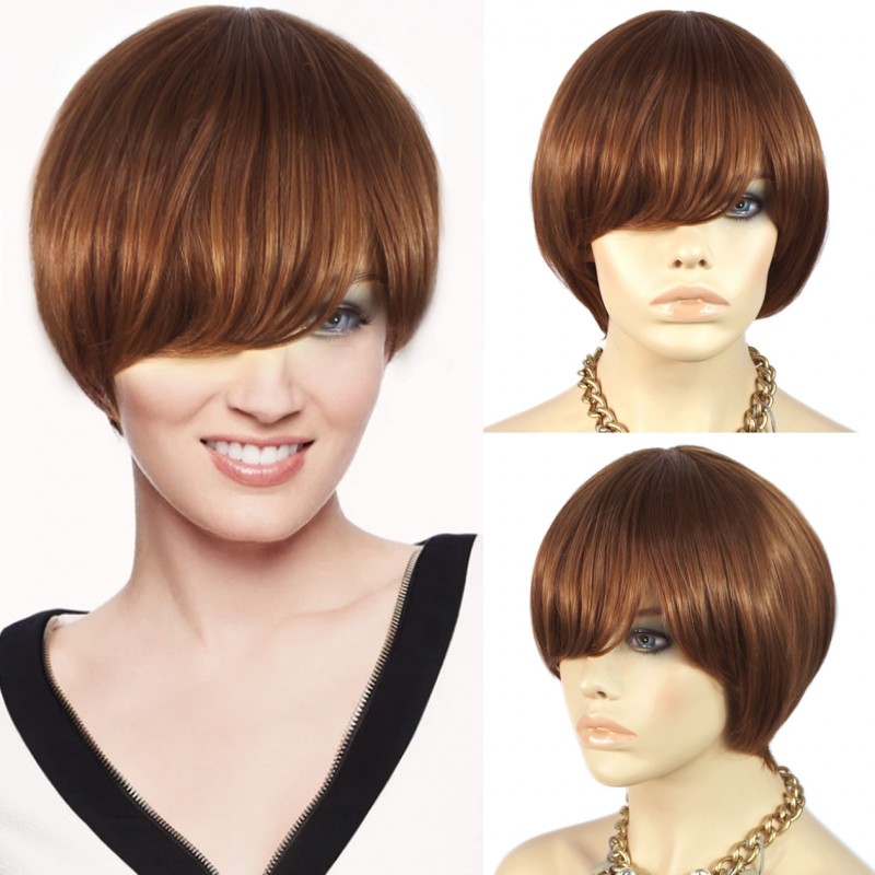 Wiwigs Wiwigs Modern Lovely Short Bob Auburn With Ginger Blonde