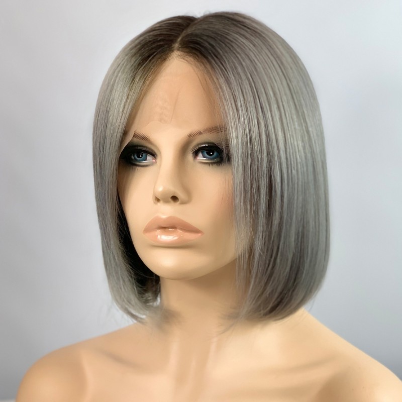 Grey ladies wig discount