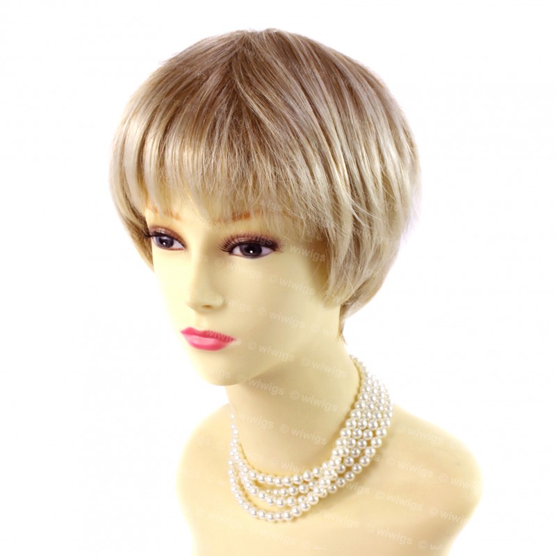 Wiwigs Beautiful Short Hair Blonde Mix Ladies Wigs Summer Style
