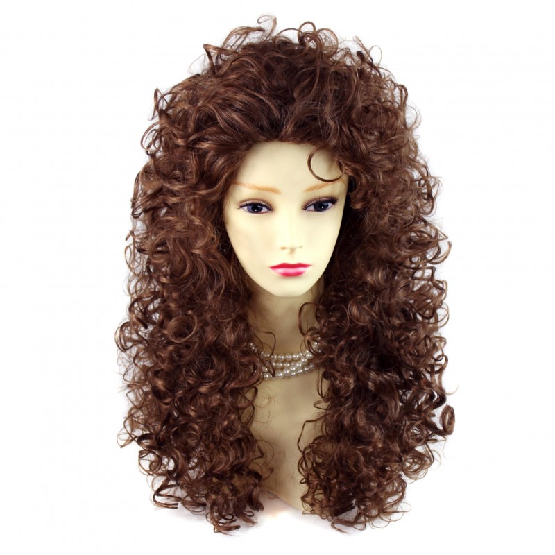 Wiwigs AMAZING SEXY Wild Untamed Long Curly Wig Light Brown Ladies Wigs