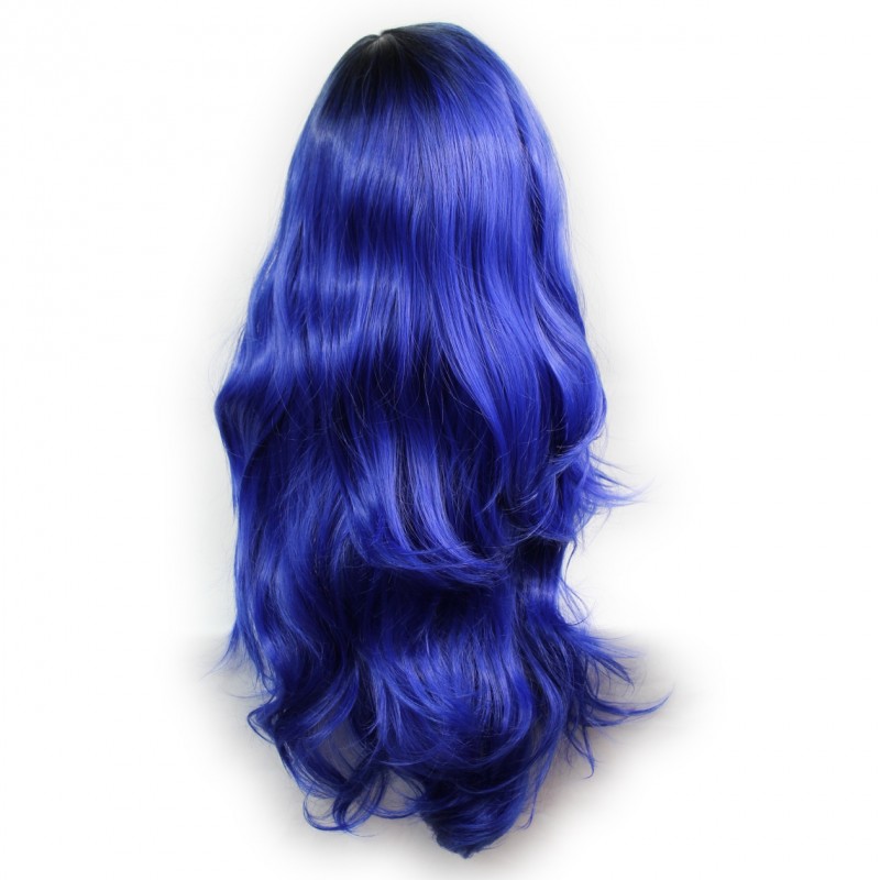 Wiwigs Wiwigs Pretty Long Wavy Wig Blue Dark Blue Dip