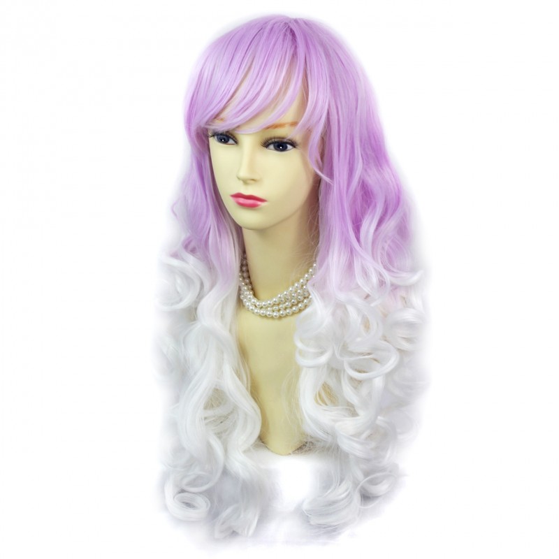 White purple wig deals