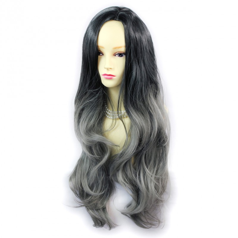 Black and grey wig uk sales