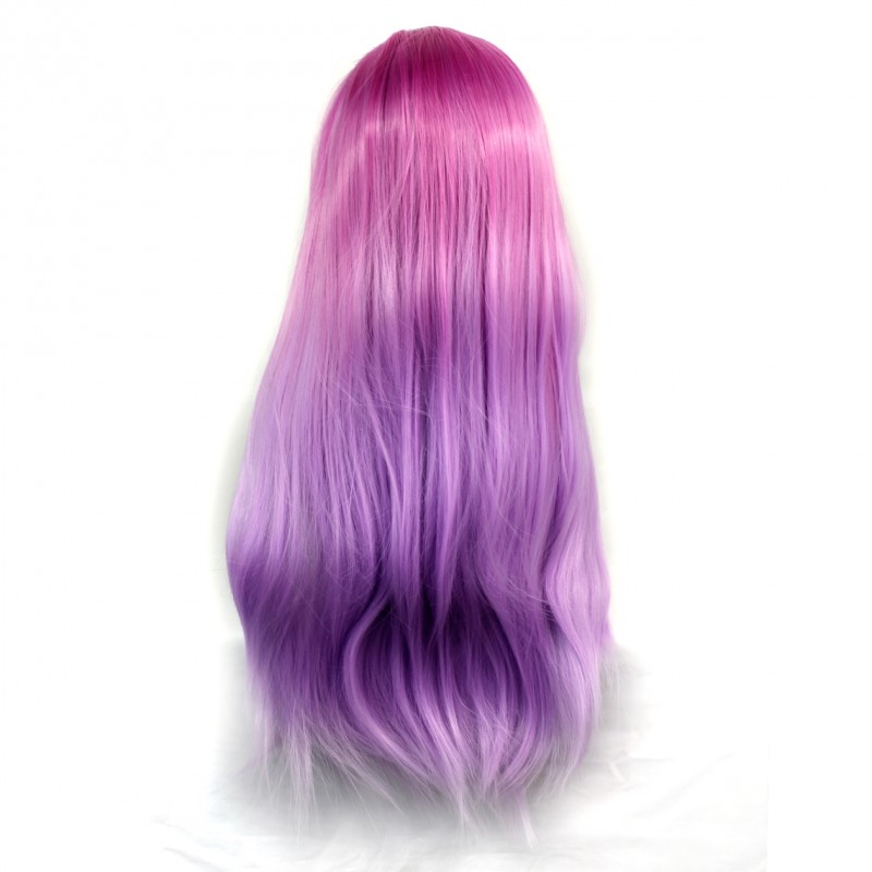 Wiwigs - Wiwigs ® Romantic Long Straight Wig Dark Pink & Light Purple Dip-Dye  Ombre Hair UK