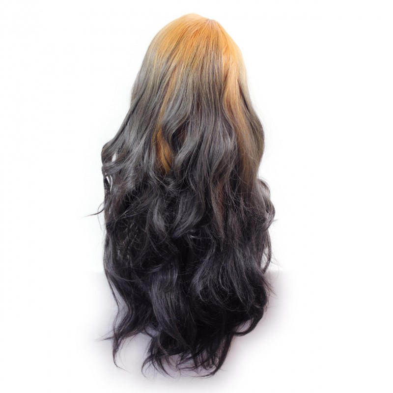Wiwigs Wiwigs Pretty Long Wavy Wig Dark Brown Dip Dye Ombre Hair UK