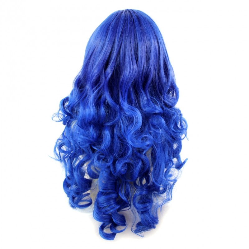 Wiwigs Wiwigs Romantic Long Curly Wig Blue Dark Blue