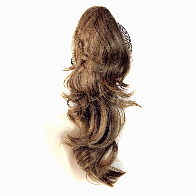 Wiwigs Clip In Wavy Blonde Mix Ponytail Hairpiece Extension 