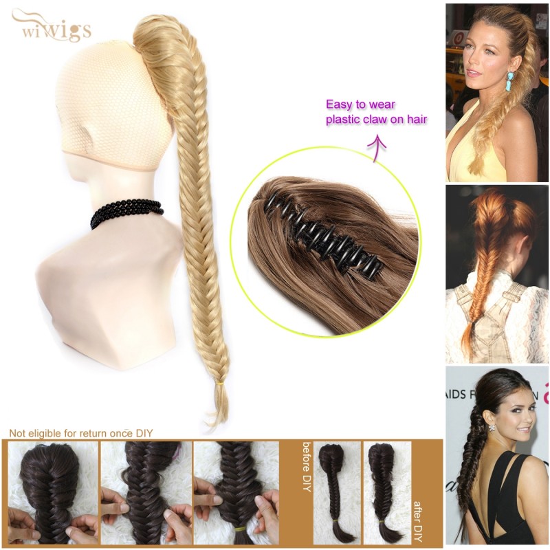Hair extensions plaited into hair on sale