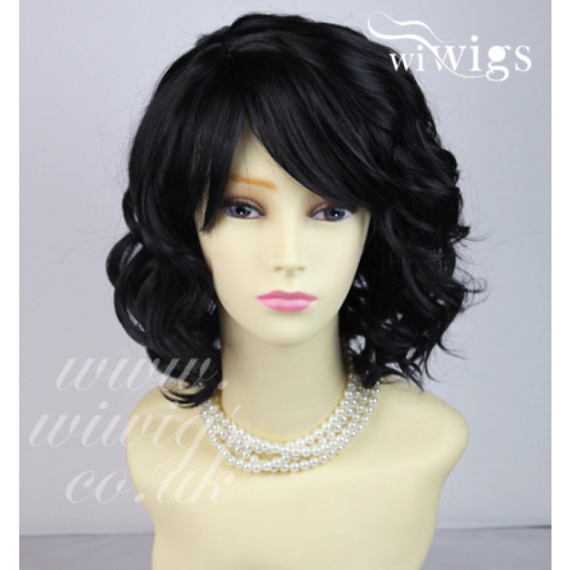 Short black deals wig uk