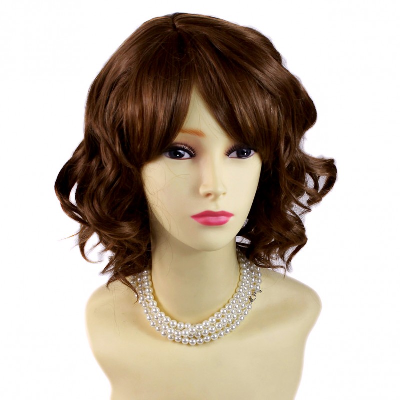Brown shop wig cheap