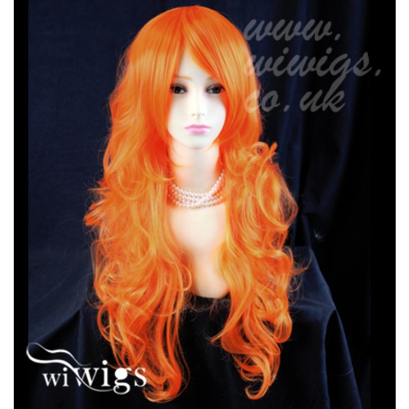 Long curly cosplay sales wig