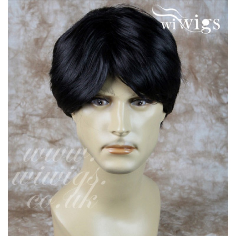 short wigs with long bangs