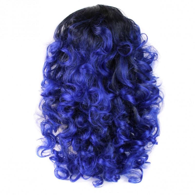 Blue 3/4 wig online