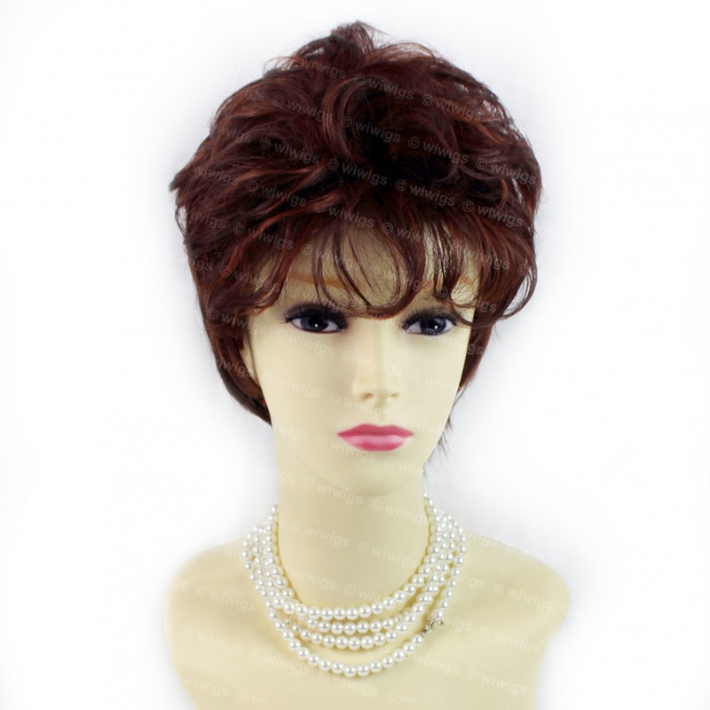 NEW STYLE BROWN REDDISH MIX LADIES wigs UK