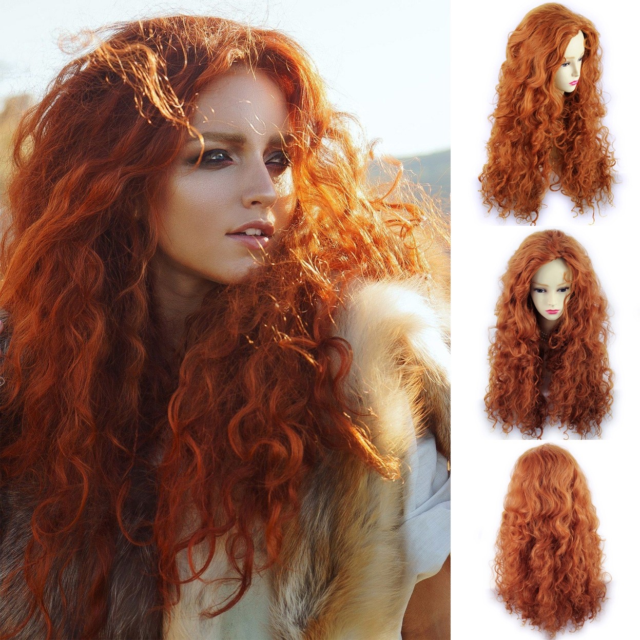 Wiwigs - Beautiful SEXY Wild Untamed Long Curly Wig Fox Red Ladies Wigs  from WIWIGS UK