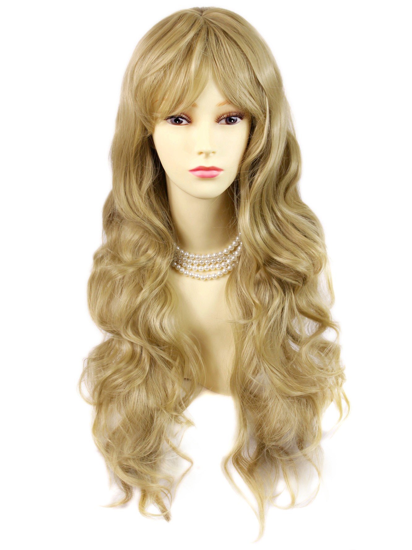 Wiwigs -y Beautiful Curly Golden Blonde Long Wavy 