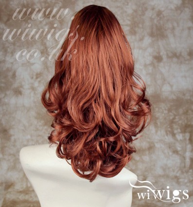 Fox Red Ponytail hairpiece Extension Jaw Claw Clip in on Curly Hair Piece UK Wiwigs