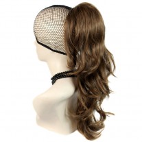 Long Wavy Light Brown Ponytail Claw Clip in Hair Piece Extension UK