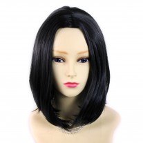 Wiwigs ®Trendy Black Brown Medium Heat Resistant Ladies Wig Uk