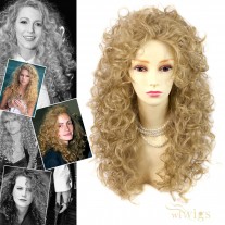 AMAZING SEXY Wild Untamed Long Curly Wig Gold blonde Ladies Wigs WIWIGS UK