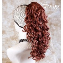 Fox Red Ponytail Irish Dance Extension Spiral Curly Hair Piece UK