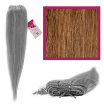DIY Double Weft Lush 'Caramel Brown' 20" Hair Extensions Deluxe Human Hair.