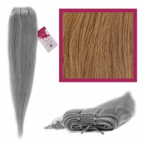 DIY Double Weft Lush 'Lightest Brown' 16" Hair Extensions Deluxe Human Hair.