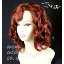 Lovely Short Wig Curly Fox Red Summer Style Skin Top Ladies Wigs