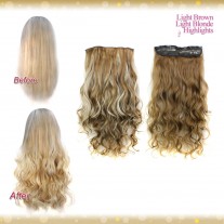 Wiwigs Half Head 1 Piece Clip In Curly Strawberry Blonde Light