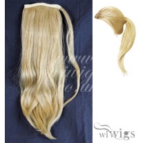 Wiwigs Ladies 1 Piece Clip Golden Blonde mix Straight Ponytail Wrap around Pony