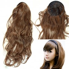 Wiwigs Auburn Long Wavy Half Wig with Headband