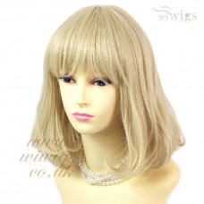 Classic Style SOFT Gold Blonde mix Ladies Wigs skin top Short wig WIWIGS UK