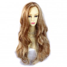 Beautiful Wavy Strawberry Blonde & Vanilla Blonde Long Ladies Wig from WIWIGS UK