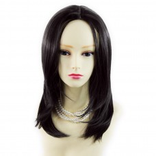  Wiwigs ® Stunning Medium Black Brown Mix skin top Ladies Wig Uk