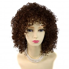 Wiwigs ® Untamed Light Brown Short Curly Summer Style Skin Top Ladies Wig Uk