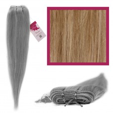 DIY Double Weft Lush 'Ash Blonde' 16" Hair Extensions Deluxe Human Hair.