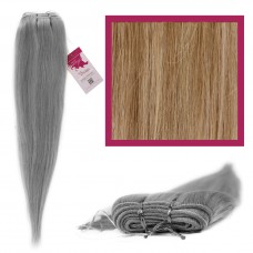DIY Double Weft Lush 'Ash Blonde' 22" Hair Extensions Deluxe Human Hair.