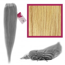 DIY Double Weft Lush 'Light Blonde' 22" Hair Extensions Deluxe Human Hair.
