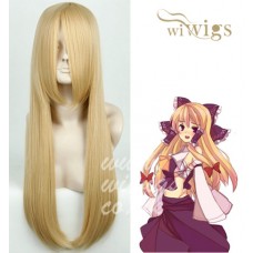 Dense impervious light Blonde mix Straight Heat Resistant Cosplay Ladies Wigs UK